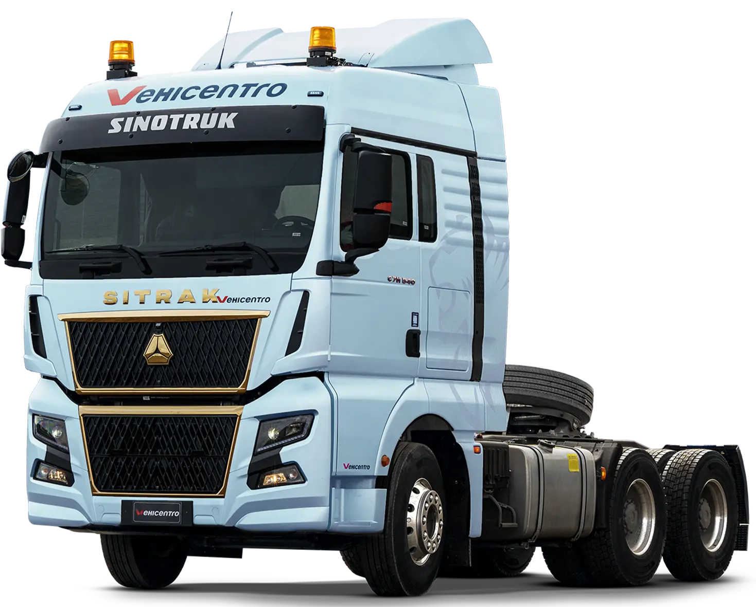 CABEZAL Sinotruk 4256 48 TON CATALINAS de la serie C7H con 540 HP caballos de fuerza 2025 encuentralo en Vehicentro . precio desde 107990 imagen tres cuartos